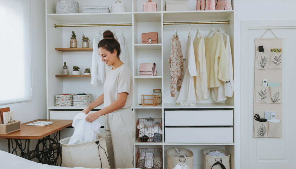 adaptação a mudanças sazonais na organização da casa rotacione itens em closet com soluções diy para redução de bagunça