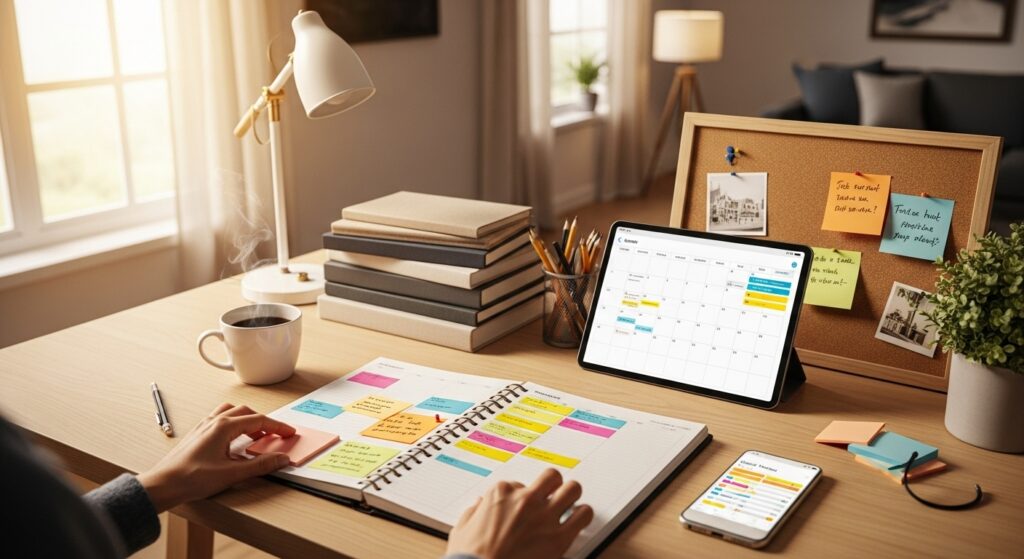 desenvolvimento de hábitos sustentáveis na organização da casa checklist digital para rotinas ocupadas e otimização de ambientes.